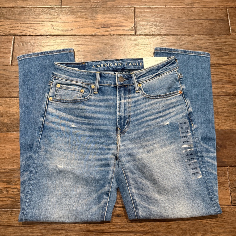 American Eagle Outfitters Men's Airflex + Athletic Straight Jeans 29x30 NWT